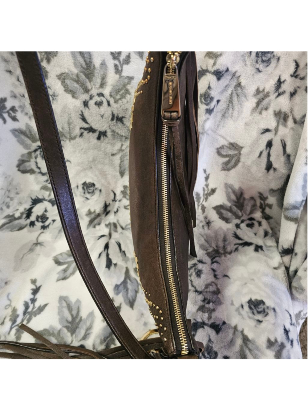 Michael Kors Rhea Studded Fringe Messenger Bag - Picture 5 of 10